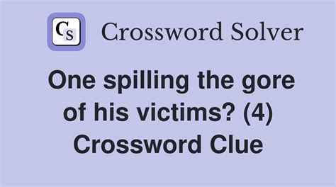 author gore crossword clue.